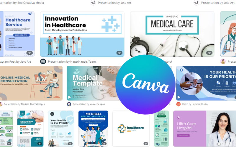 Canva templates for healthcare marketing- Available Templates